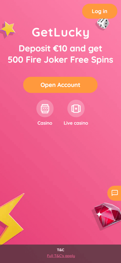 Get Lucky Casino Mobile screenshot